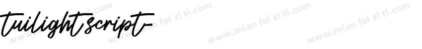 tuilight script字体转换